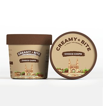 Choco Chips Ice Cream Tub