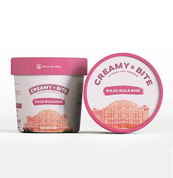 Kaju Gulkand Ice Cream Tub